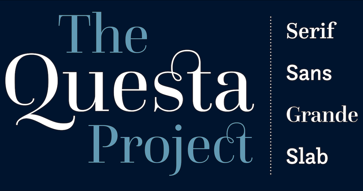 Buy fonts from The Questa Project