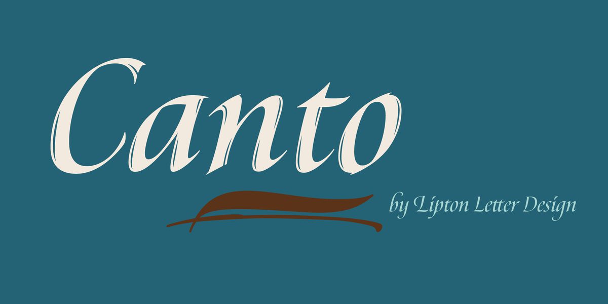 Canto Fonts | I Love Typography