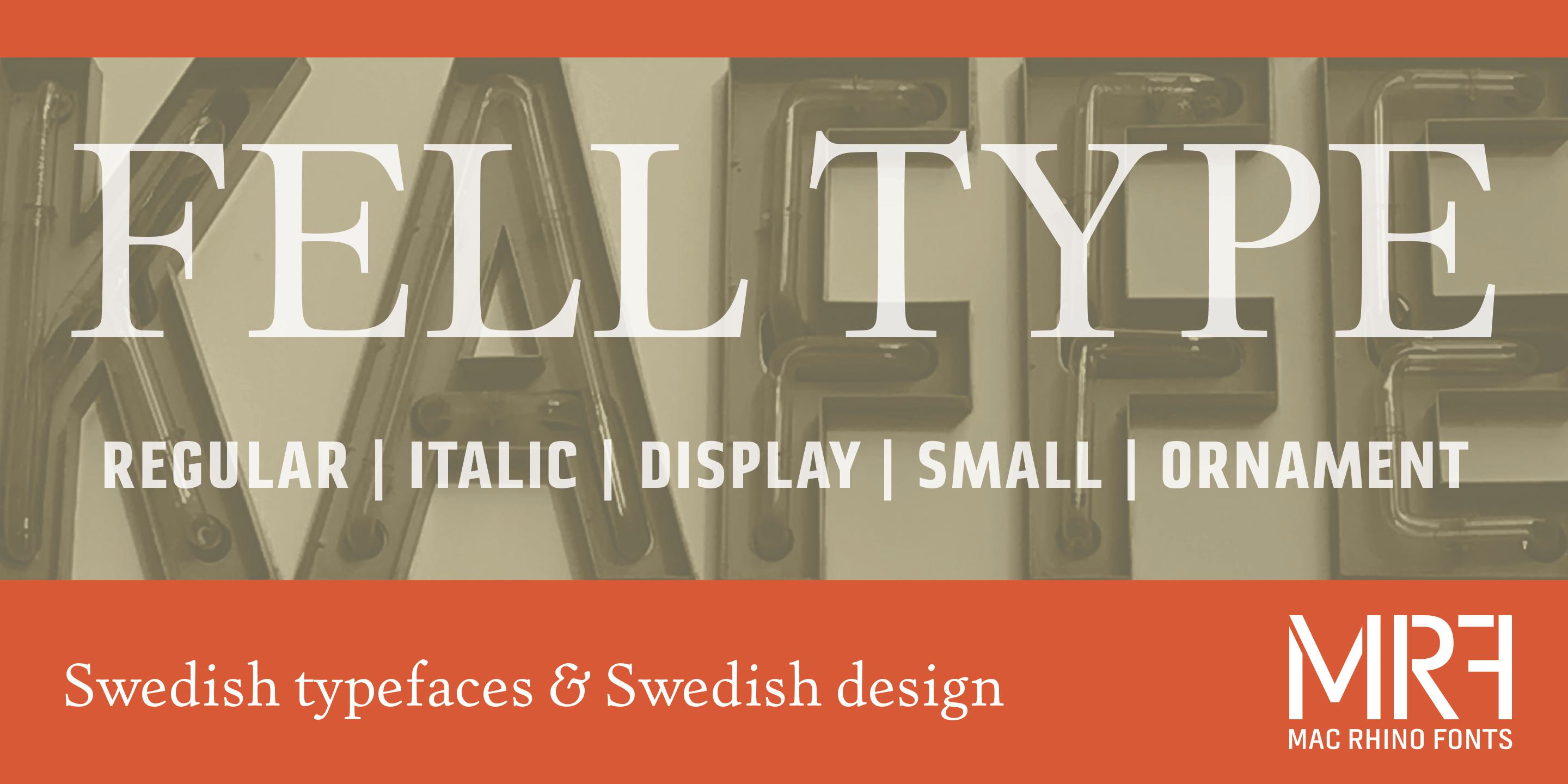 Fell Types Fell Type Premium Fonts | I Love Typography
