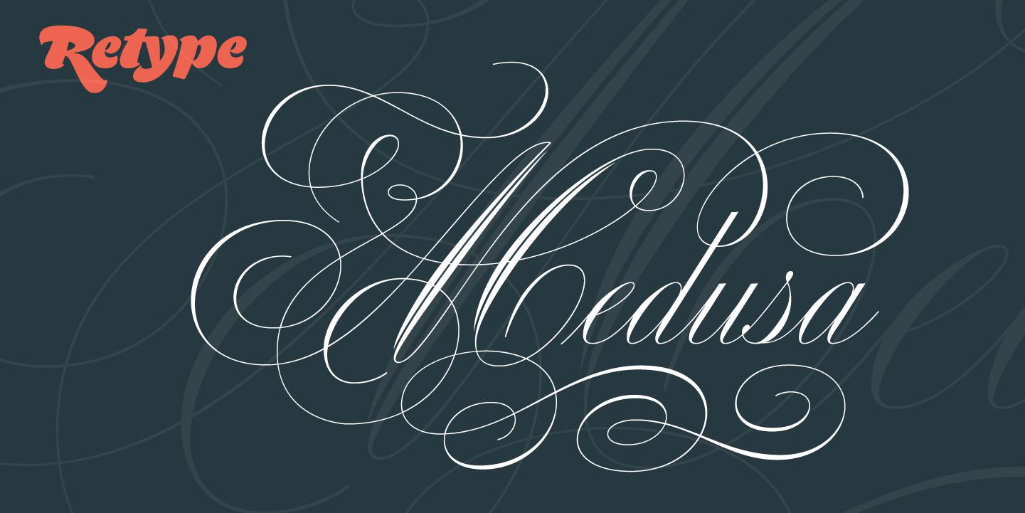 Medusa Script Medusa Fonts | I Love Typography