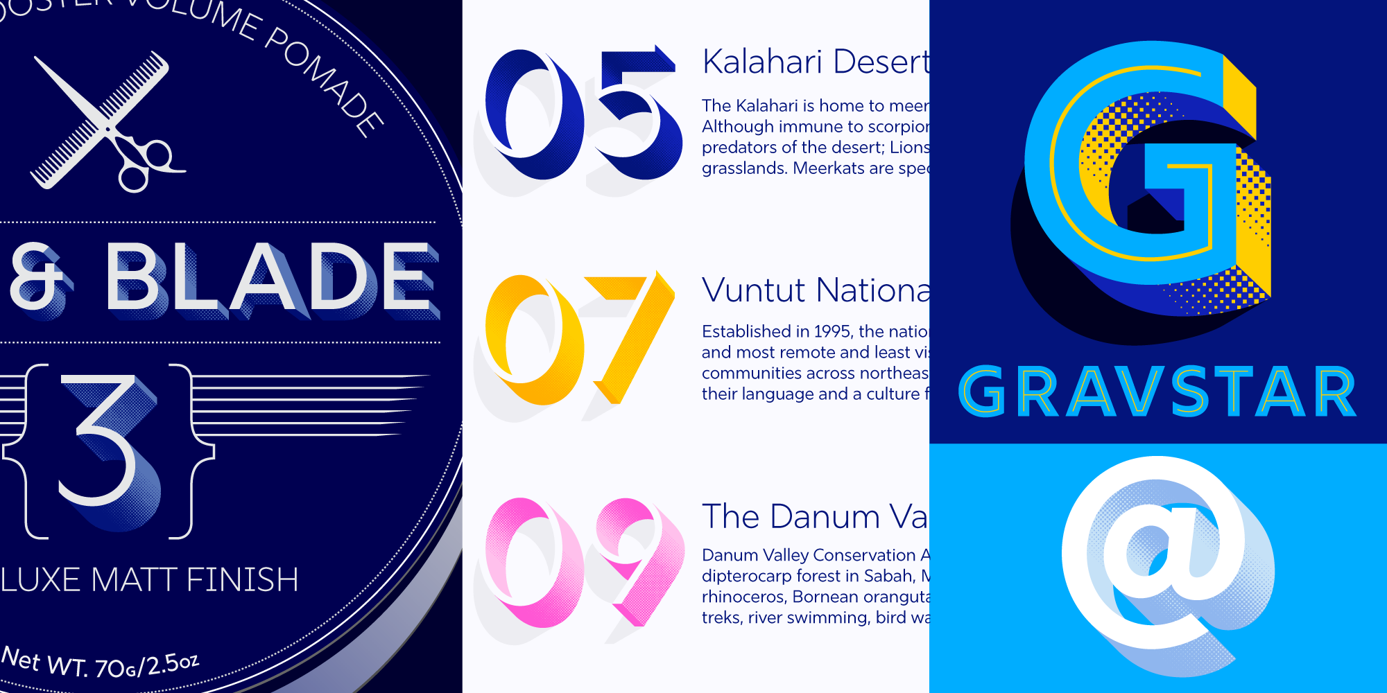 Rig Shaded Fonts | I Love Typography