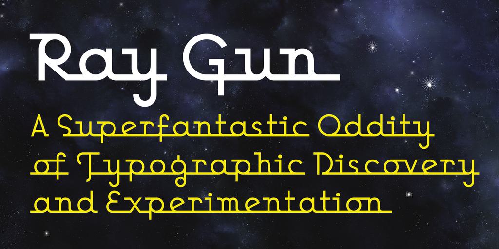 Raybot Lettering Ray Gun Fonts - Explore the Family