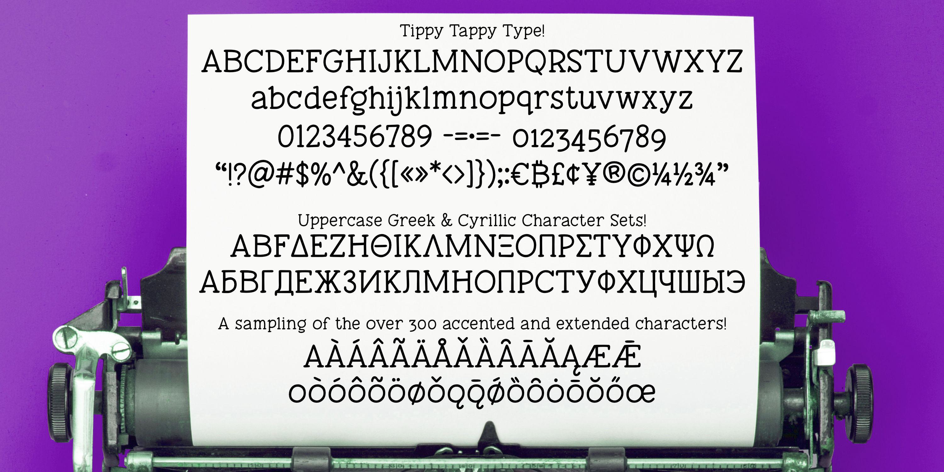 Tippity Type Tippy Tappy Type Fonts | I Love Typography